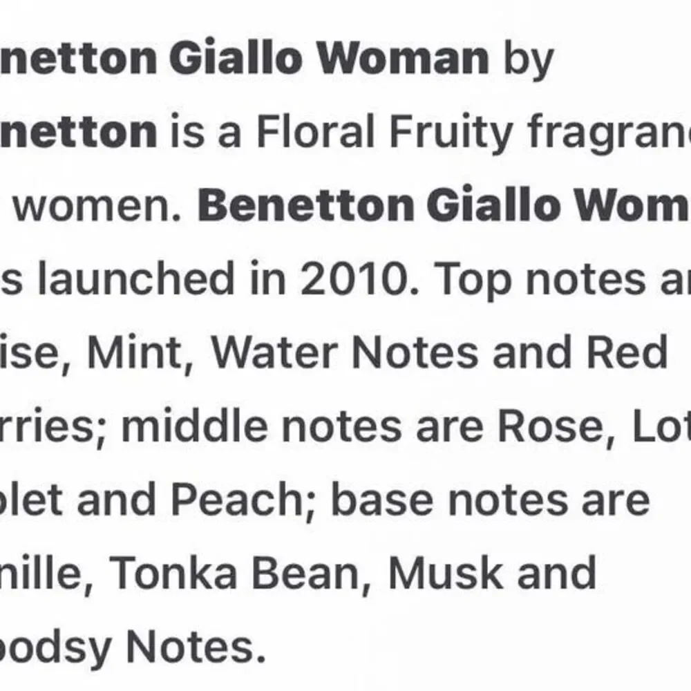 Benetton Giallo Woman EDT 3.4oz — 100% Full, Discontinued & Hard to Find